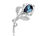 Ninabox - wei� vergoldet B�te-Brosche mit SWAROVSKI ELEMENTS Dazu noch eine �berraschungsgeschenk. Modeschmuck Neu SKU: XAG03820WB