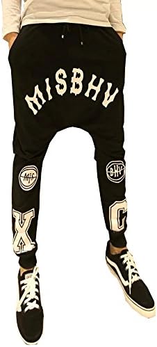 Jiaka Men's Hip-Hop Pants Skull Letter Printing