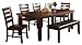 Milton Greens Stars 8840DB Alicante Butterfly Leaf Dining Table, 64 by 42 by 30-Inch, Dark Brown
