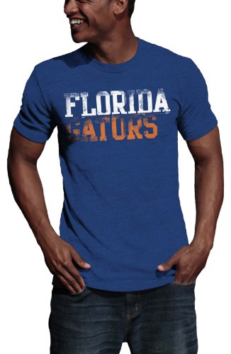 NCAA Florida Gators Literality Vintage Heather Tee Shirt (Royal, Medium)