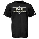Adidas Purdue Boilermakers Black University T-shirt