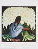 The Flower Seller Art Poster Print by Diego Rivera, 22x28