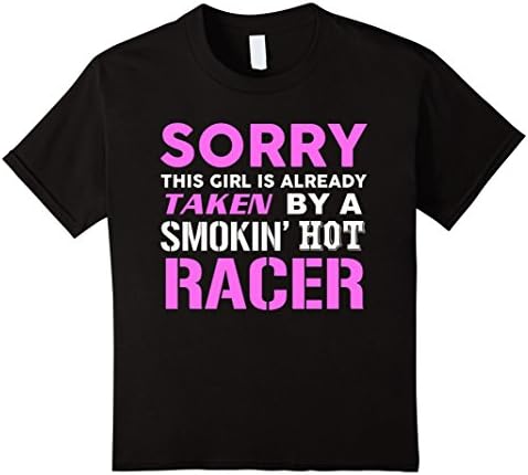 Kids This Girl Taken By A Smokin Hot Racer Wife T-Shirt 4 Black