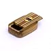 Heartwood Creations - 3" Teak w/ inlay - Wood Pill / Snuff / Stash Box