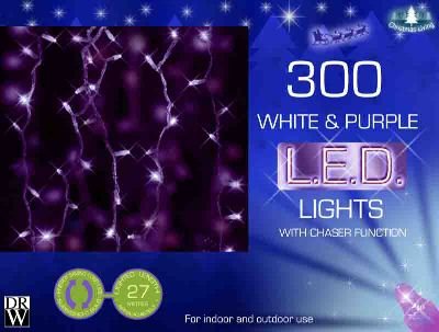 Childrens Toyshop  Toys : Christmas Tree / Fairy Indoor / Outdoor Garden Lights - 300 White / Purple Lights