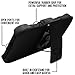MINITURTLE Case Compatible with Alcatel One Touch Fierce Case, Two Layer Hybrid Armor Hard Cover with Built in Kickstand(T Mobile, MetroPCS) | - Black
