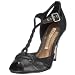 Buffalo 9445-274 Damen Sandalette Glattleder black, schwarz