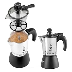 Bialetti Mokacr�m mit patentierter Technik / Espressokocher f�r 3 Tassen / alu/schwarz