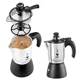 Bialetti Mokacr�m mit patentierter Technik / Espressokocher f�r 3 Tassen / alu/schwarz
