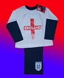 from ThePyjamaFactory Official England Long Pyjamas 7-8 Years td
