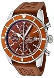 Men's Aeromarine Automatic Mechanical Chrono Bronze Dial Bronze Rubber