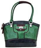 Guess Whitney Satchel Bag, Green Multi