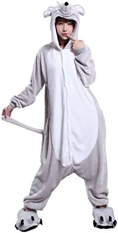 EDENOLO(TM) Chinese Zodiac Genuine Kigurumi Girl Fancy Dress Cosplay Costume Pajamas (L(Suitable Height：168-178CM), Rat)