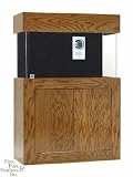 Clear-for-Life Rectangle 75 Gallon Acrylic Aquarium (Black) w/ LS Oak Stand & Canopy