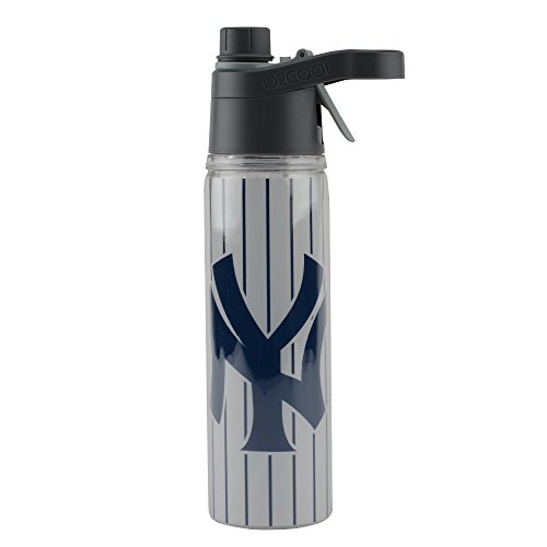 O2Cool MLB Prism Double Wall Mist 'N Sip Team Jersey Design New York Yankees Water Bottle, Multicolor