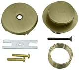 Antique Brass Tip-Toe Tub Waste/Overflow Plate Trim Kit