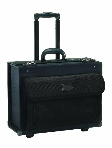 SOLO Classic Collection Rolling Laptop Catalog Case, Holds Notebook Computer up to 15.6 Inches, Black, B78-4