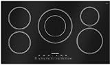 KitchenAid Architect Series II KICU568SBL 36 Induction Cooktop with 5 Cooking Zones, Performance Boost Function and Electronic Touch Controls