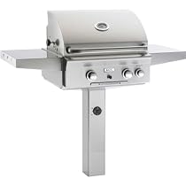 American Outdoor Grill 24 Inch Natural Gas Grill On In-ground Post