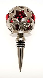 Mango Moon Winestopper - Silver and Glass