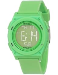 Armitron Unisex 45/7027GRN Green Resin Strap Chronograph Watch