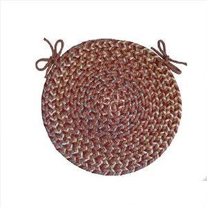 Blossom Terracotta Round: 15 - Chair Pad by 