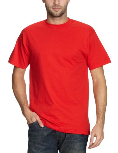 Fruit of the Loom 112120 Herren T-Shirt, Gr. 54 (XL), rot (rot) Preisvergleich