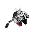 Tail Wags Zebra Helmet Cover - Black/ White