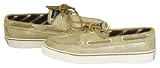Sperry Top Sider Bahama Sand Metallic Suede Boat Shoes