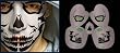Skull Stencil Airbrush Makeup Face Template