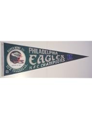 Sports: Philadelphia Eagles 1980 NFC Champions Super Bowl 15 XV 1981 Pennant