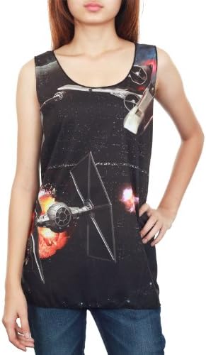 Women's Spacecraft Star Wars Galaxy Space Tank Top Vest Size M