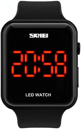 VOGUELADY Womens Fashion Watch Digital Quartz Watches Waterproof Girls Wrist Watch Square Black 1176