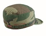 Vintage Woodland Camo Fatigue Cap, Available in 5 sizes