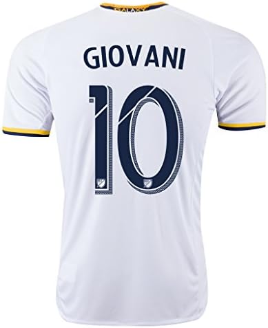 White #10 GIOVANI Home Soccer Jersey Men's 2016 (M)