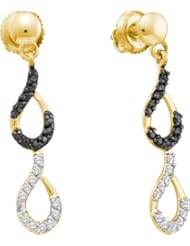 14KT Yellow Gold 0.34 CTW Diamond Fashion Earring