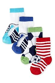 4 Pairs of Football Baby Socks