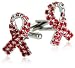 Aids Awareness Cufflinks Silver