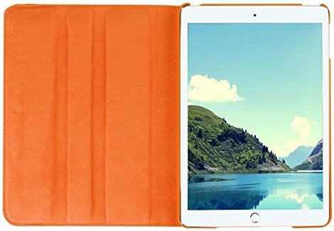 Ma JingHui Apple iPad 2/3/4 ( Ipad mini2/3/4 ) ipad air1/air2 Case, 360 Degree Rotating Stand Case Cover with Auto Sleep / Wake Feature for iphone appleiPad (litchi pattern orange, IPAD AIR/AIR2)