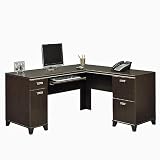Mocha Cherry LDesk with Right Return