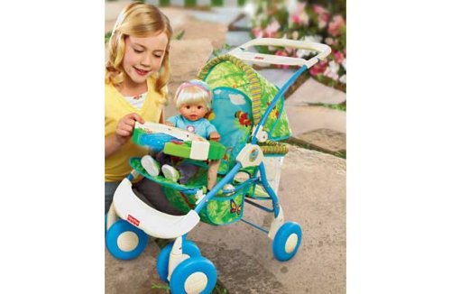 Childrens Toyshop  Toys : FISHER-PRICE 5-in-1 Doll Stroller