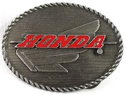 Honda Enamel Pewter Buckle, Motorcycle Buckle~Discontinued Buckle