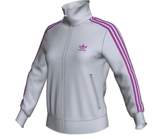 Adidas Damen Trainingsjacke Firebird, clear grey s12/ultra purple s12, 36, X33510 Preisvergleich