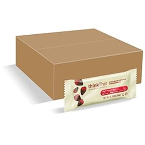 thinkThin Chocolate Covered Strawberries, Gluten Free, 1.76-Ounce Bar (Pack of 10)