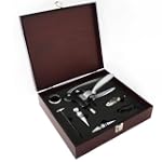 Sommelier set in cassettina in legno...