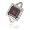 4.50cttw Natural White Diamond (SI Clarity, GH Color) & Garnet Ring in 14K White Gold.size 4.5