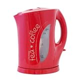 1.7 Litre 'Tea-Coffee' Cordless Kettle in Red