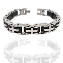 Tribal Jewelry Bracelets. Very Rare and Amazing Design. Love, Peace and Strength Meanning Mens 8.5 Inch Bracelet High Quality Stainless Steel