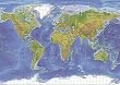 Topographical World Map - Poster (Size: 36" x 24")