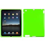 Lime Green Premium Rubberized Protective Soft Silicone Skin Cover Case for Verizon Wireless New Apple iPad 2 (16GB, 32GB 64GB) 2nd Generation and AT&T Apple iPad 2nd Generation iPad 2